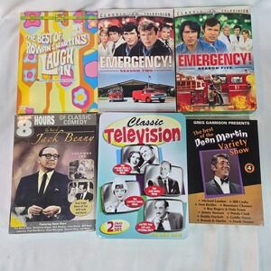 Classic TV Lot of 6 Dean Martin Jack Benny Emergency! George Burns Bold Journey